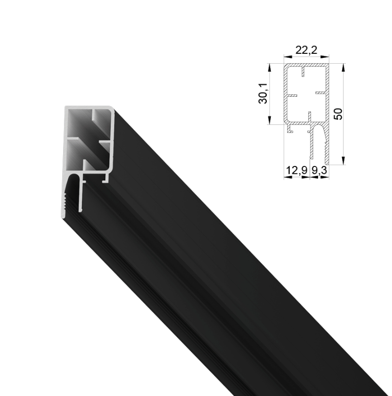 Профиль LumFer Clamp Level 50 2м Белый