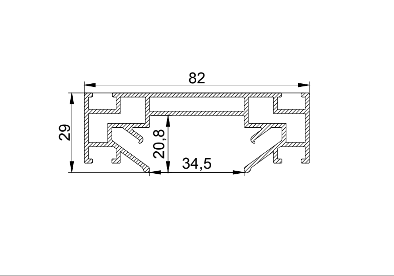 Профиль LumFer TR30 2м Неокрашенный